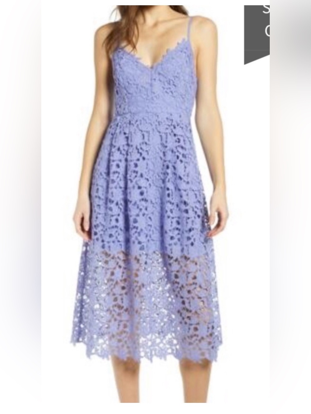 ASTR the Label Lace A-Line Midi dress Small